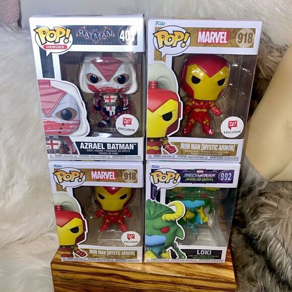 marvel funko pop lot ( #407, #918, #992, #918) Marvel Batman - Picture 2 of 2
